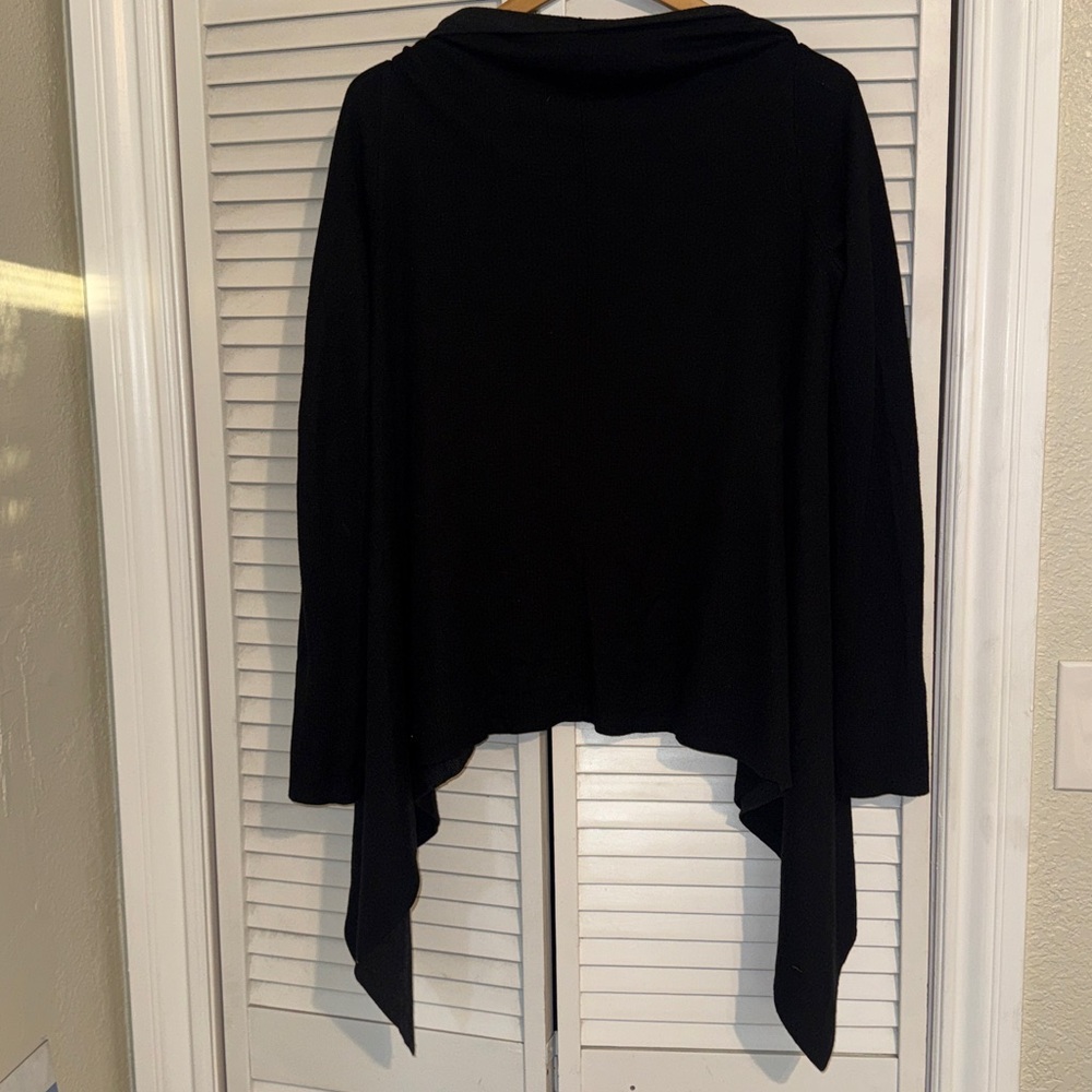 Lululemon Universal Wrap Heathered Black Swan Open Front Cardigan - 6 - Picture 4 of 5